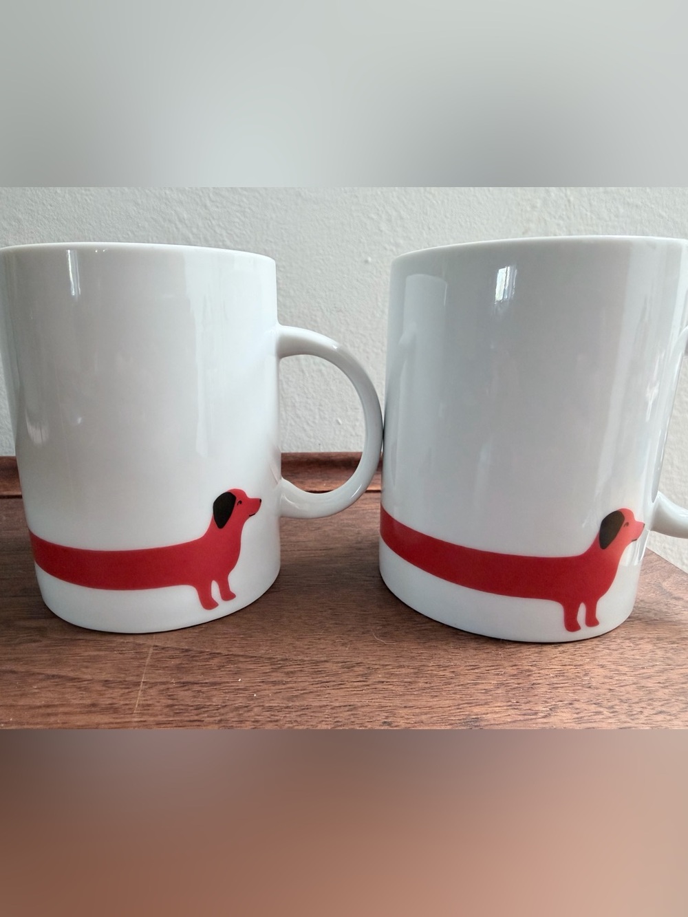 Dachshund Coffee Cup, Set of 2, K Studio